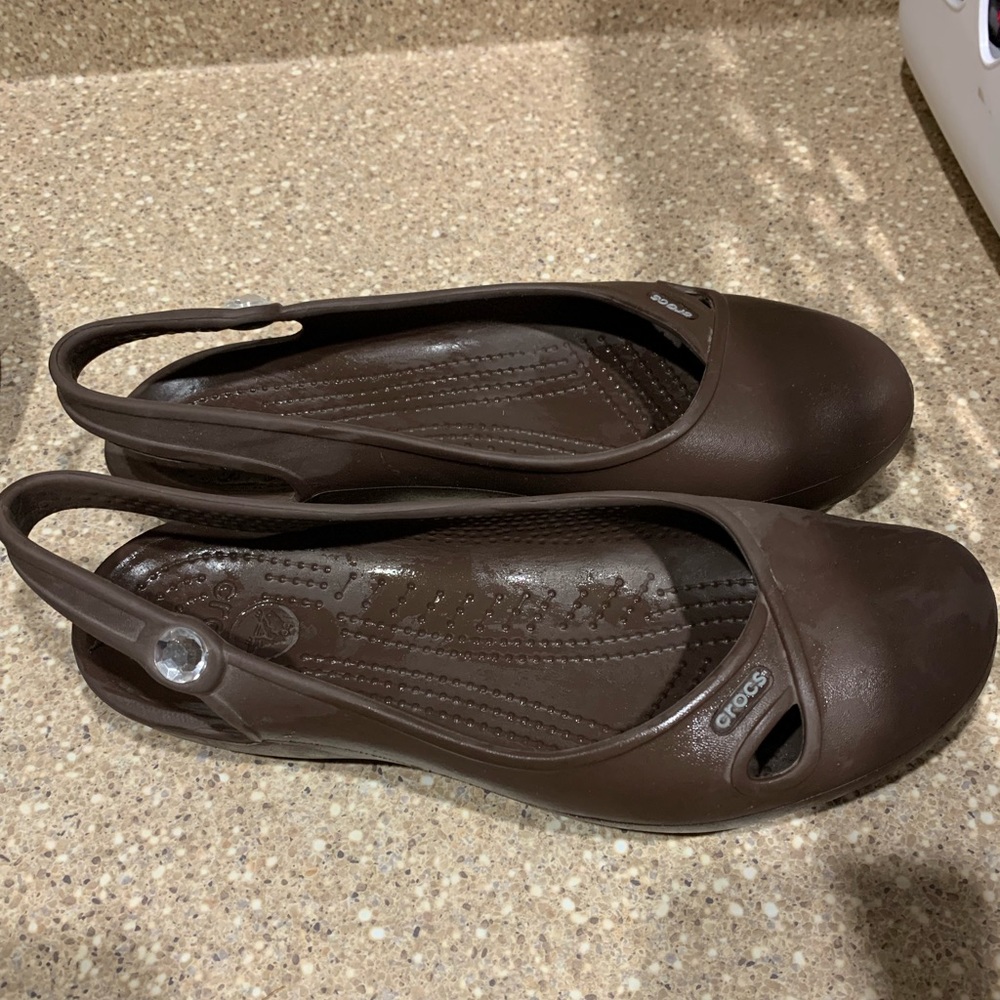 Brown Crocs